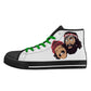 Cheech & Chong Womens Lightweight High Top Canvas Shoes